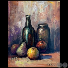 Estudio tarros y frutas - Obra de Juan Guerra Gaja